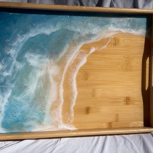 Resin Ocean Serving Tray