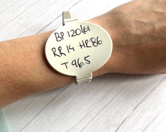 Nurse gift bracelet, Student nurse gift, Silicone Notes Wristband Erasable, Doctor gift,  Silicone wristband, Nurse wrist accessory