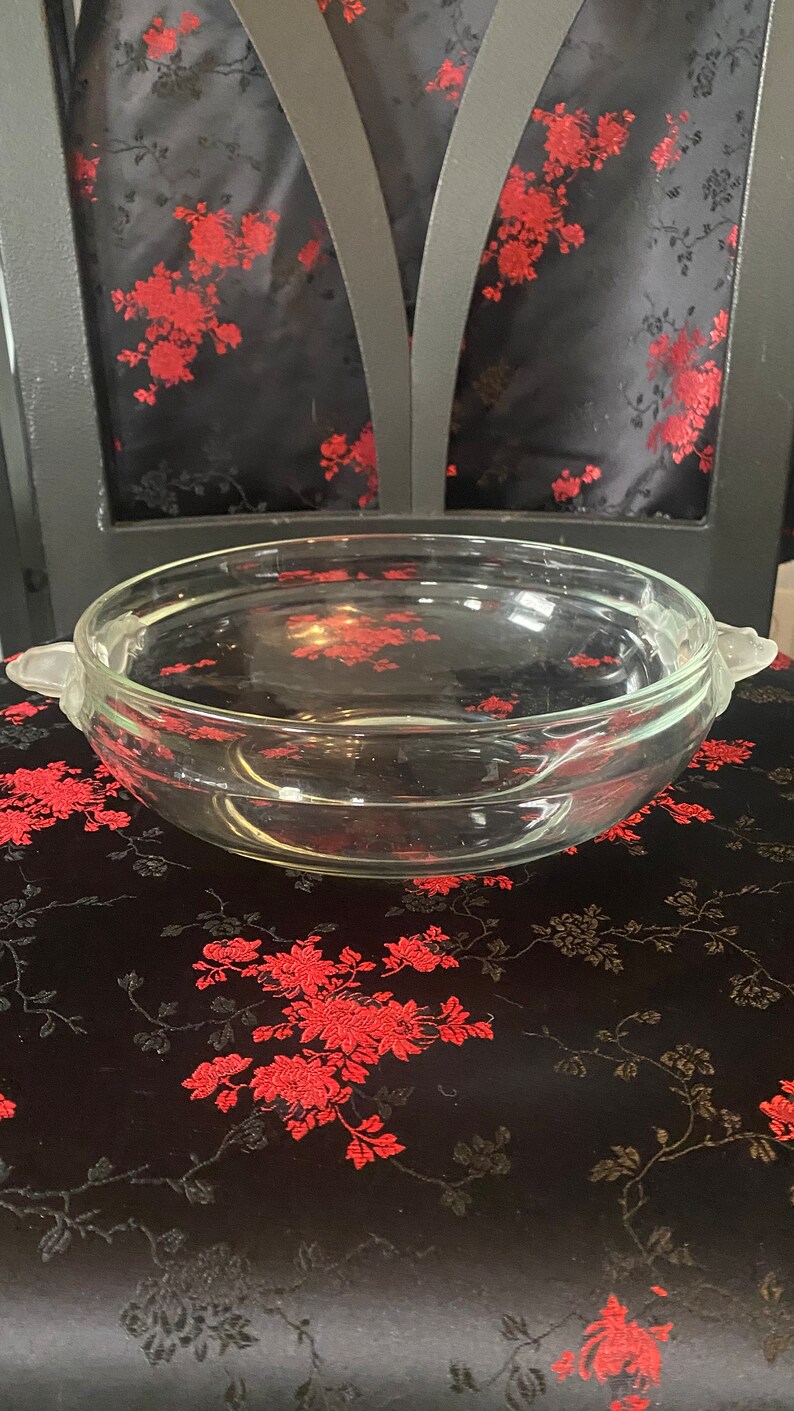 Vintage Mikasa Walther Crystal Bowl With Satin Rose Handles Etsy