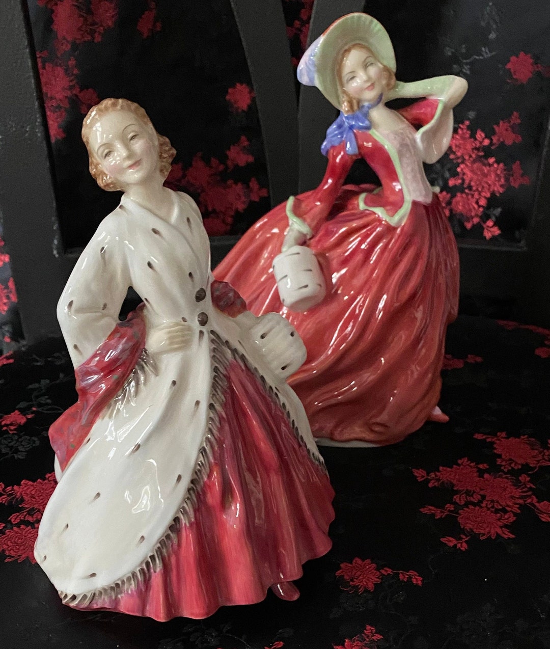 Vintage Royal Doulton Figurines the Ermine Coat and Summer Breezes