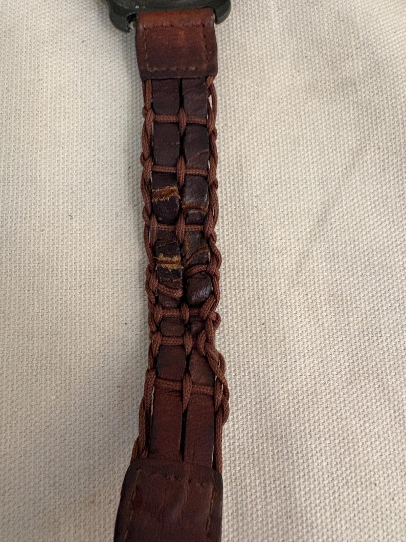 Vintage Victorinox Swiss Army Marlboro Adventure Team Watch, Red Bezel, Leather Band image 7