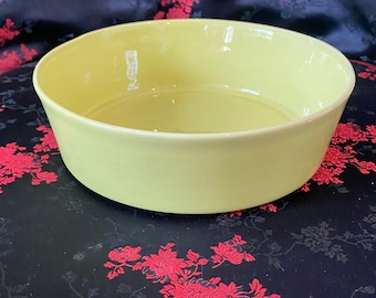 Vintage William Frazier California Chartreuse serving bowl