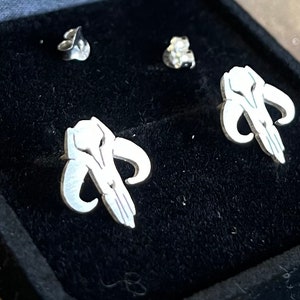 Earrings Mandalorian silver 925