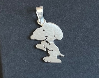 Pendentif Snoopy with Love en argent 925