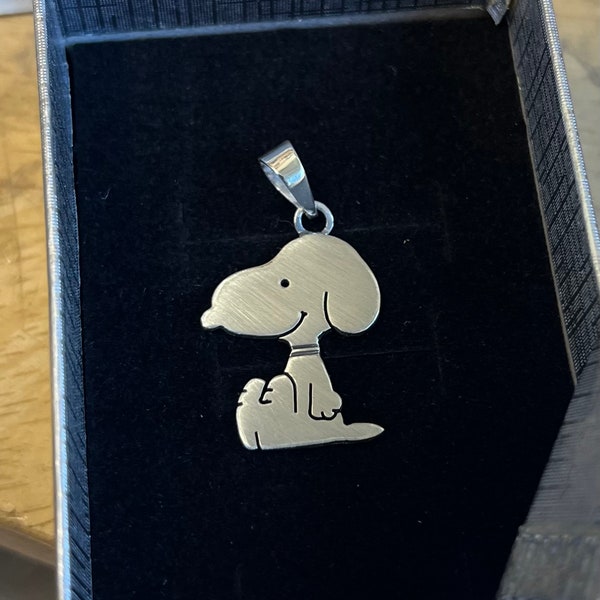 Pendentif Snoopy Argenté