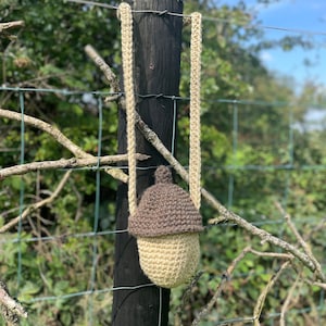 PATTERN ONLY  *Crochet acorn foraging bag*