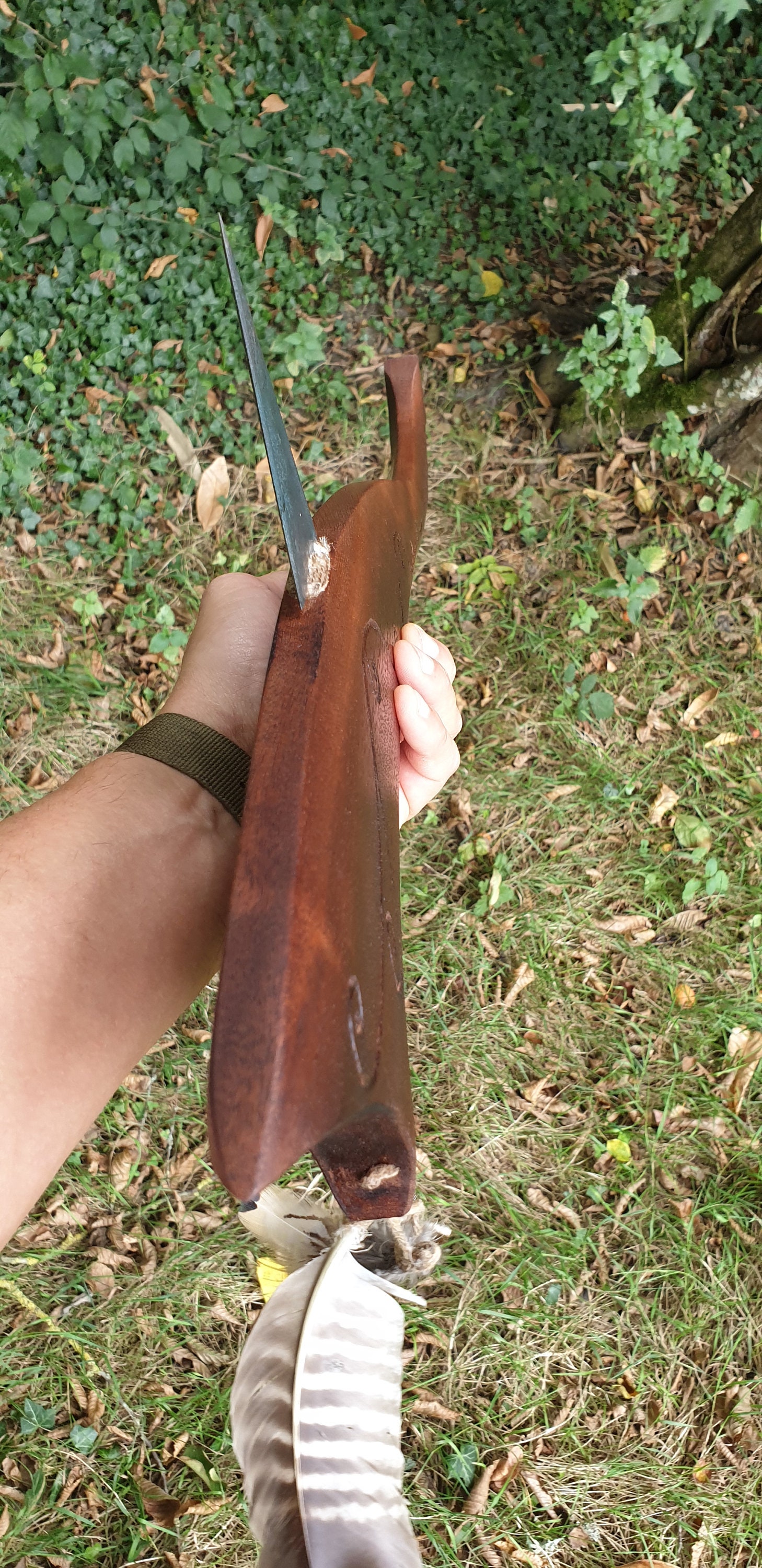 Beautiful Gunstock Engraved in Solid Iroko and Steel Blade Etsy