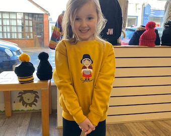Cymraes Embroidered Jumper