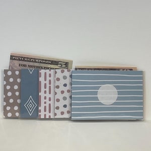 Boho Mini Laminated Cash Envelopes - Small Wallet Size Cash Stuffing Budget System