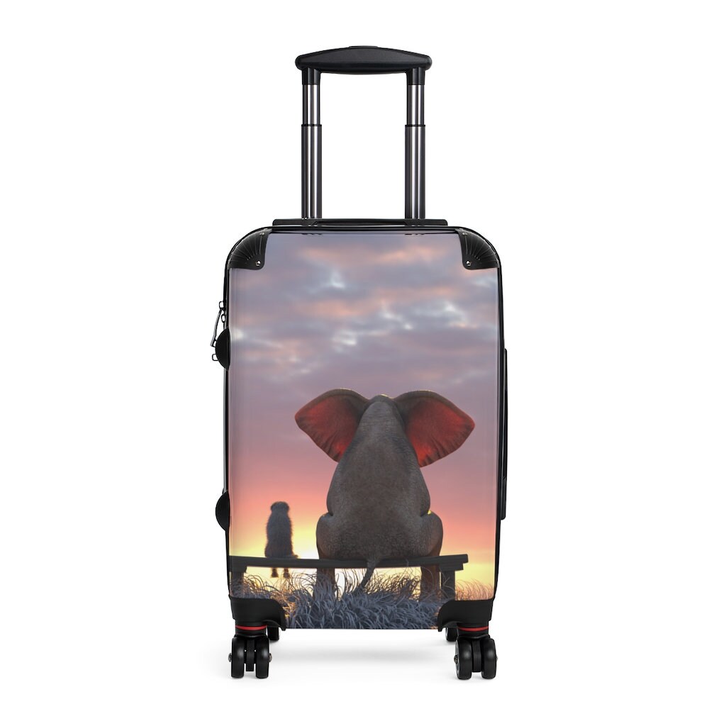 Friends Watching the Sunset Cabin Suitcase / Elephant and Meerkat Suitcase