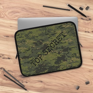 TOP SECRET Military Multicam Laptop Sleeve, Case / iPad case / available in 7&quot; up to 17&quot;