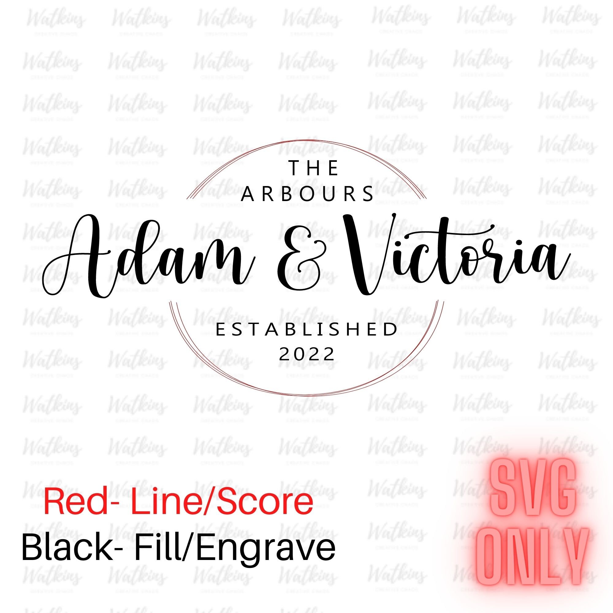 Cutting Board SVG File for laser, Married Couple Established Date SVG, Wedding Gift File, Anniversary Gift SVG, Engraving svg file, Digital