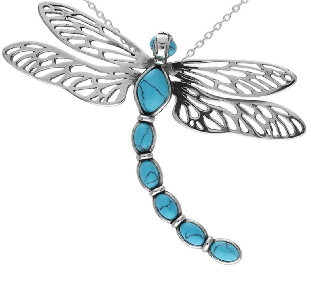 BETHZA Collana turchese naturale, argento Sterling 925, vera gemma turchese, ciondolo western bohémien, gioielli regalo per donne e ragazze, Argento sterling
