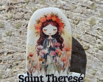 Saint Therese Croc Charm