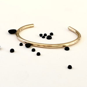Stacking bracelet, Gift, Minimalist jewelry, Brass cuff image 2