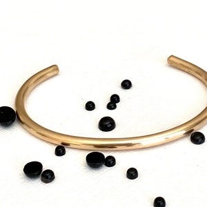 Stacking bracelet, Gift, Minimalist jewelry, Brass cuff image 5