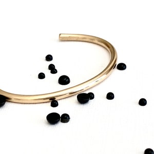 Stacking bracelet, Gift, Minimalist jewelry, Brass cuff image 1