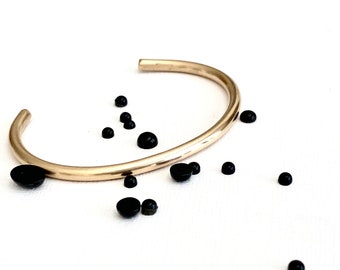 Stacking bracelet, Gift, Minimalist jewelry, Brass cuff