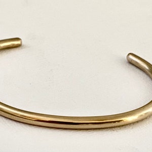 Stacking bracelet, Gift, Minimalist jewelry, Brass cuff image 3