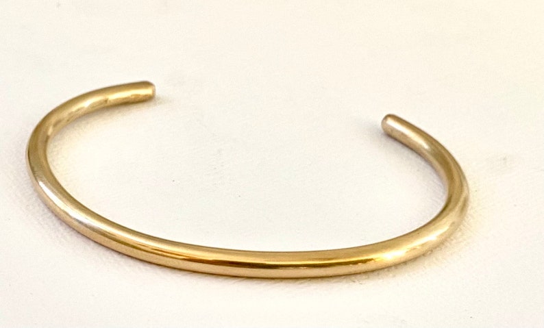 Stacking bracelet, Gift, Minimalist jewelry, Brass cuff image 6