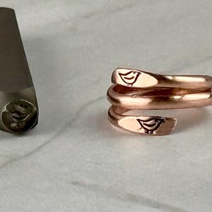 Handmade Copper Rings, Wrap Ring Copper,Bird Jewelry