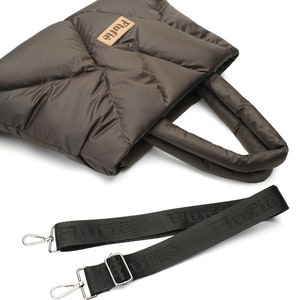Flufie Brown Shoulder Bag-Unique Design- Puffer Shoulder Bag- Padded  Pillow Bag-Crossbody Bag-Puffer Tote Bag-Padded Pillow Bag Puffy