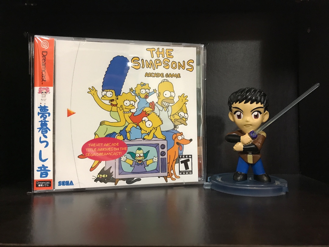 The Simpsons Arcade Game sega Dreamcast CASE & ART Etsy