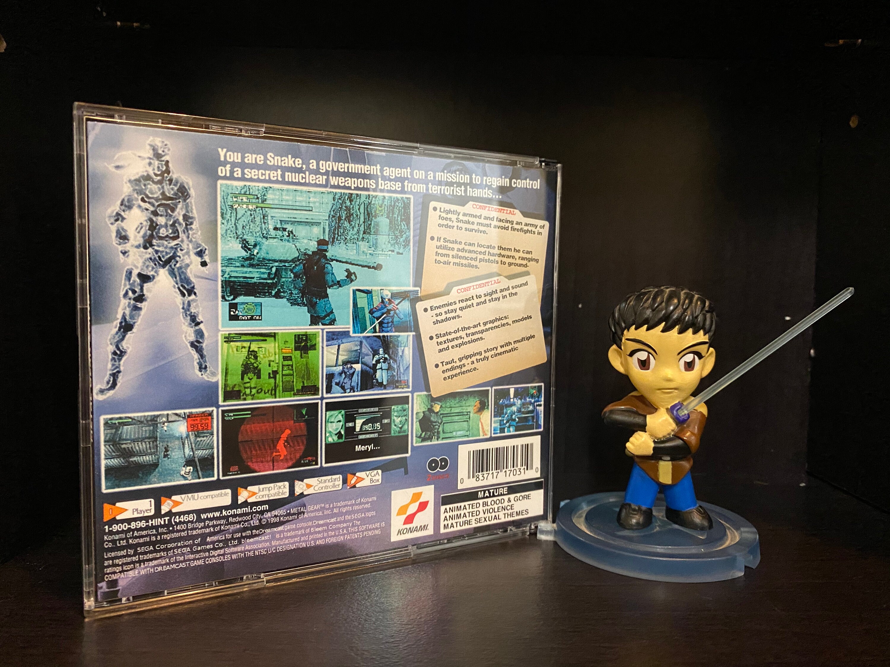 Bleemcast Metal Gear Solid Sur Dreamcast – Neuf Sous Blister