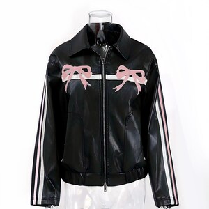 Pu jackets top