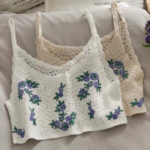 Knit top with floral embroidery outlet