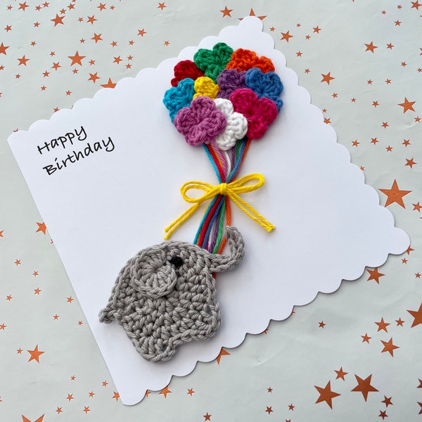 Crochet Card | Birthday | special |Anniversary | Card | Flowers | Handmade | crocheted | Personalised | Bespoke | Greeting card
