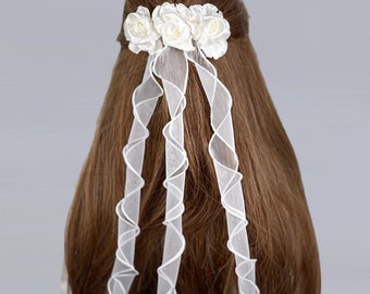 Tocado de comunión accesorios para el cabello diadema corona de pelo para vestido de comunión * 48