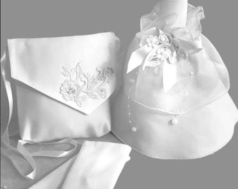 Communion bag candle skirt drip protection cuffs gloves e.g. Baptism Wedding Communion