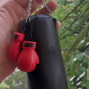 Miniature 1/6 Scale Leather Punching Bags, boxing gift