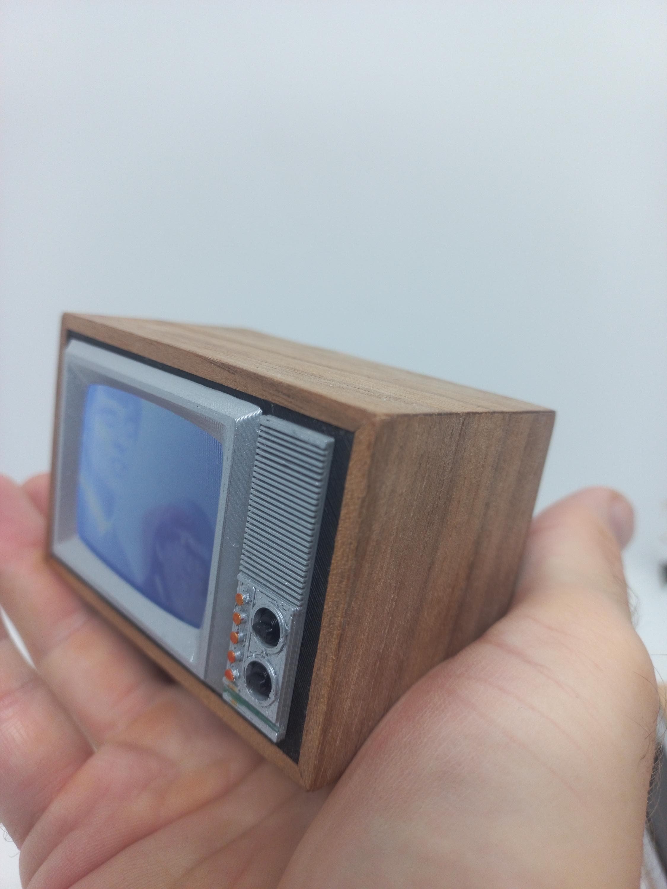 Téléviseur Miniature Zenith Fonctionnel Milieu De Siècle - Échelle 1:12 Pour Maison De Poupée - Neuf