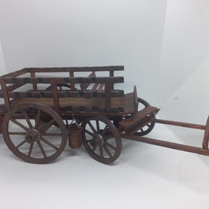 Miniature miniature cowboy horse carriage,Dollhouse 1:10 scale