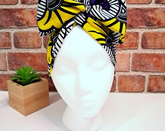 Ankara Wired Headwrap: African Print Boho Headband