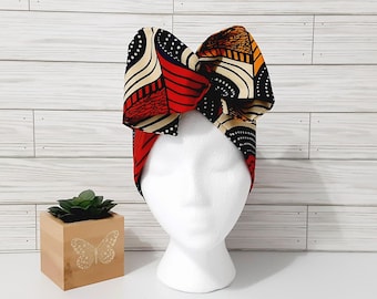Wired Ankara Headband: Boho Chic African Print Hair Wrap