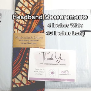 Wired Ankara Headband: Boho Chic African Print Hair Wrap image 4