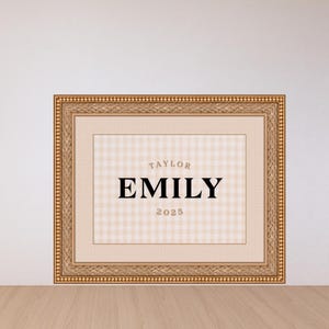 Personalized Baby Name Nursery Print: Custom Kids Room Decor (Digital Download)