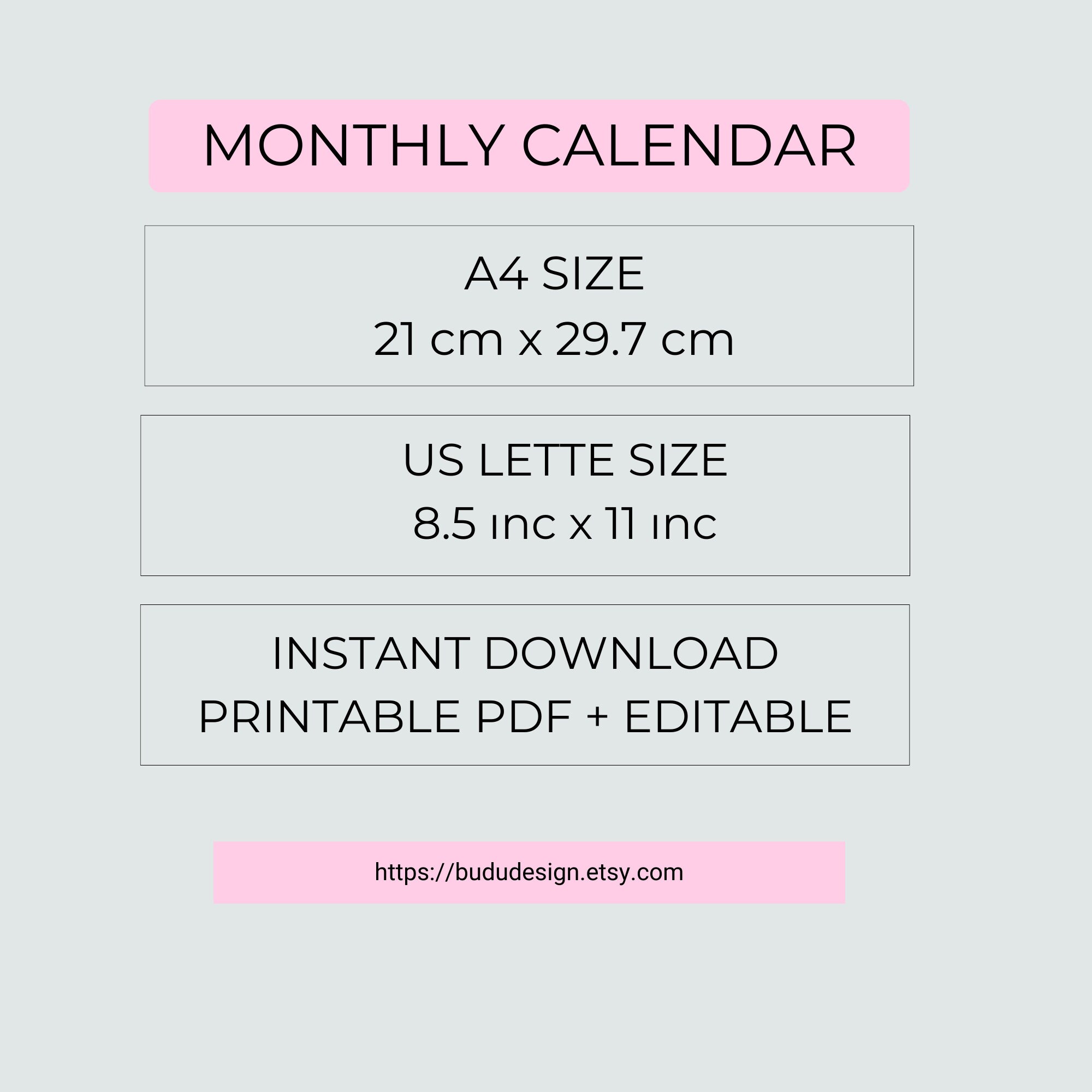 4 Month Calendar Customizable Printable, 2025 Calendar Planner, 4 Month ...