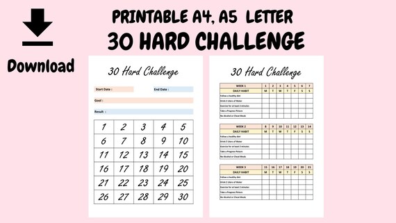 Hard 30 day workout challenge sale