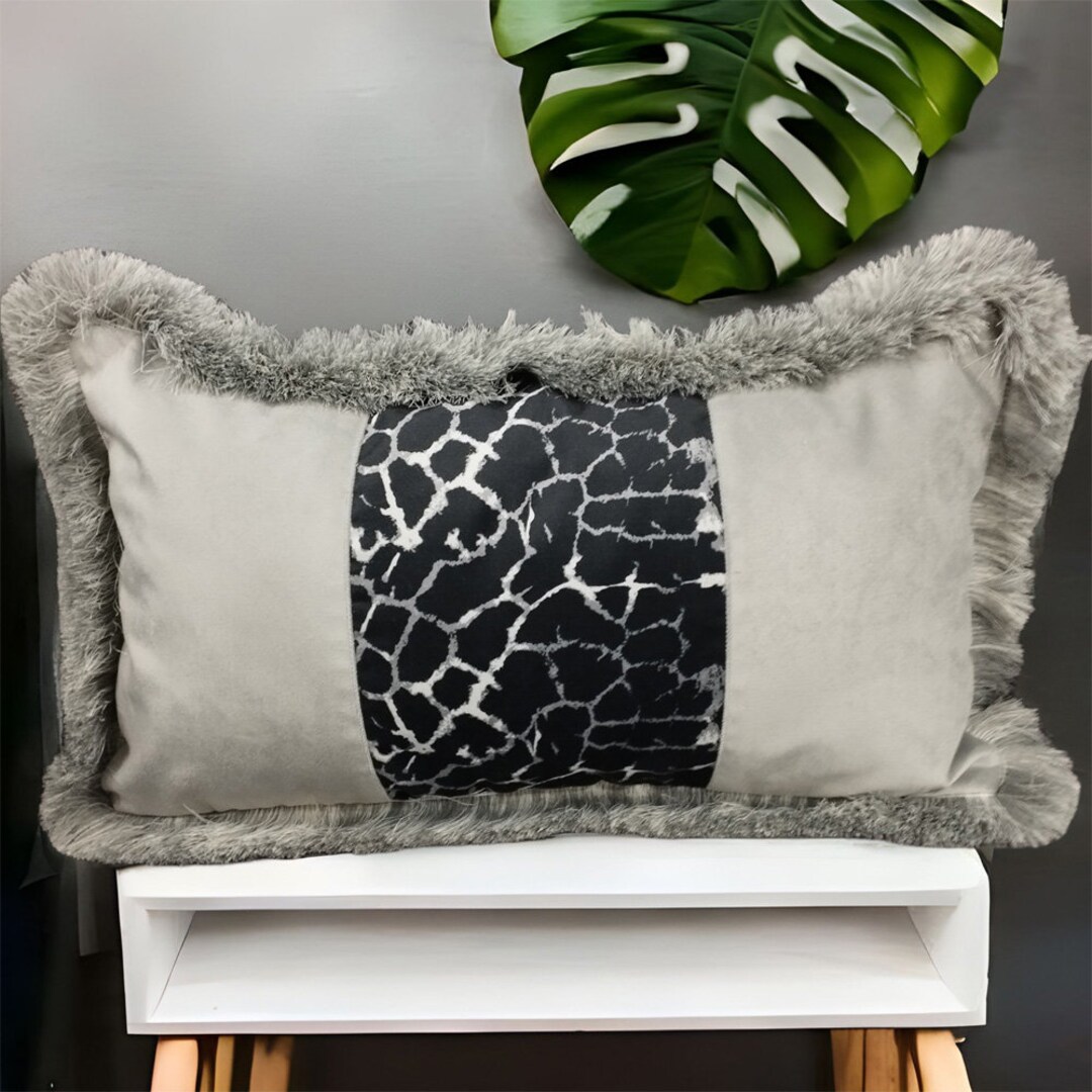 Leopard Velvet Pillow Cover,animal Print Cheetah Living Room Cushion