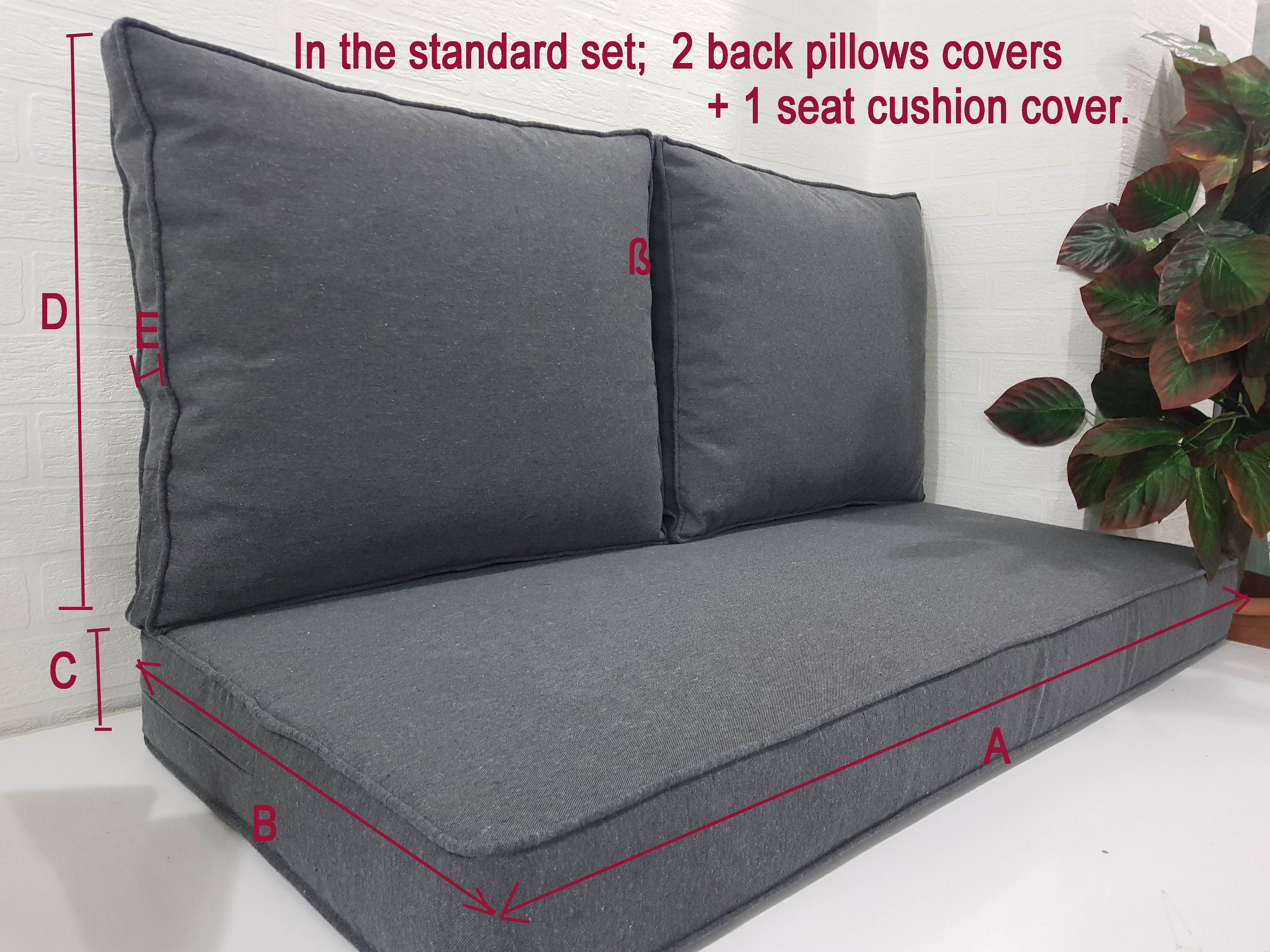 Replacement Inserts for Your Couch, Custom Size, Back Cushsions T-shape,  Circle, and L-shape. 