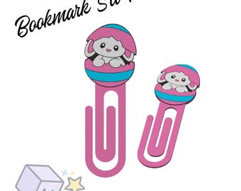 Bunny In Egg Bookmark STL FILE Download-2 sizes -Pre-Colored 3MF Files included-