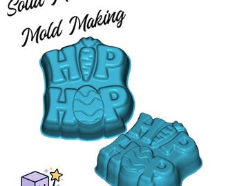 Hip Hop STL File for 3d printing - Bathbomb Solid Piece - 3D Printable model - STL Download vacuum forming mold making