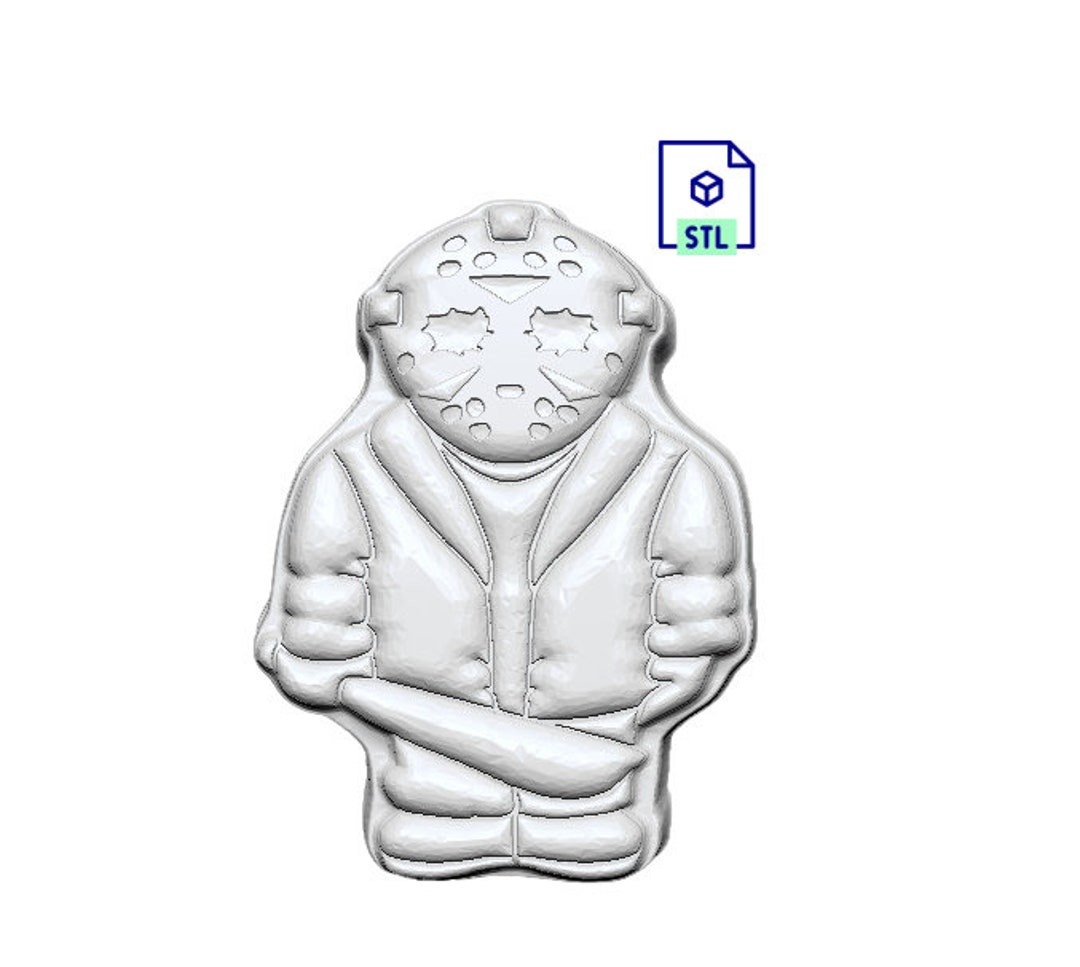 Hockey Mask Killer STL File for 3d Printing Laser CNC Router 3D