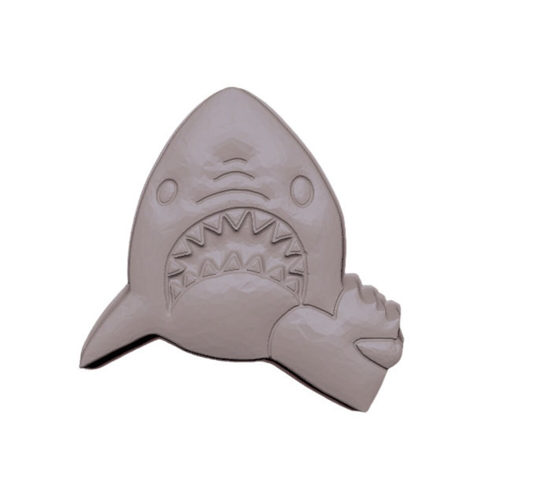Shark Bite STL File for 3d Printing Laser CNC Router 3D - Etsy