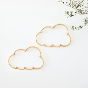 Premium Cloud Décor Set of Two - Boho Nursery Décor  - Boho Cloud Wall Décor Pieces - Cloud Theme Nursery - Cloud Nursery Decor