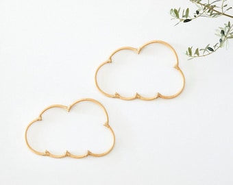Premium Cloud Décor Set of Two - Boho Nursery Décor  - Boho Cloud Wall Décor Pieces - Cloud Theme Nursery - Cloud Nursery Decor